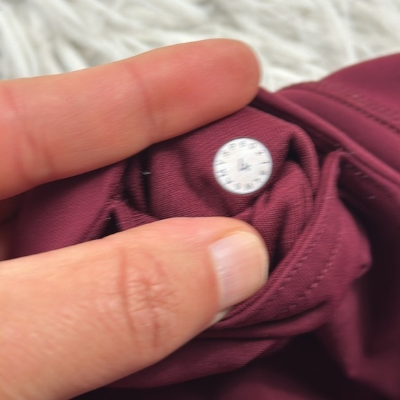 Lululemon All The Right Places Crop II *23" Ruby Wine - Picture 6 of 8